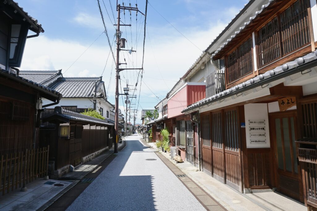 〔写真:五條新町通り〕